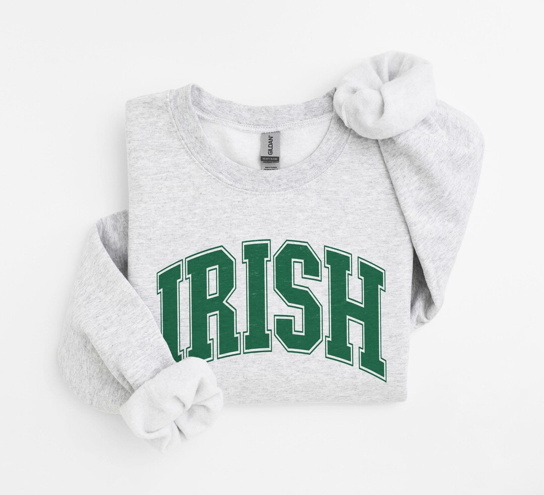 St. Patrick's Day Sweatshirt With Ireland's Flag Colors