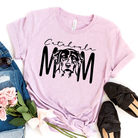 Catahoula Leopard Dog Shirt Catahoula Mom Dog Mom Tshirt Black