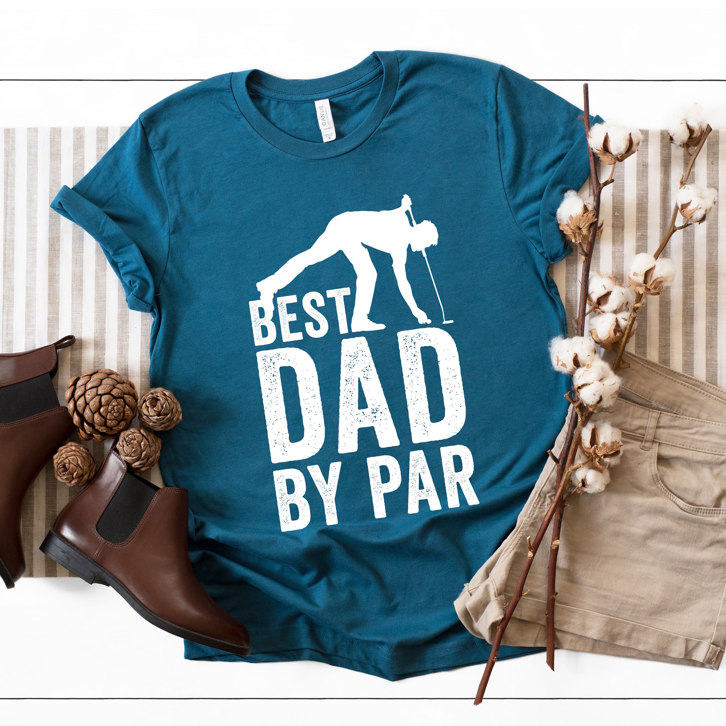 Father's Day Golf Shirt Best Dad By Par Funny Gift For | Etsy