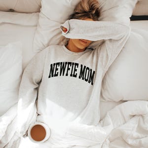 Newfie Mom Sweatshirt, Newfie Mama Sweater, Dog Mom Sweater, Newfoundland Dog Breed, Gift For Dog Mom, Unisex Crewneck Sweatshirt