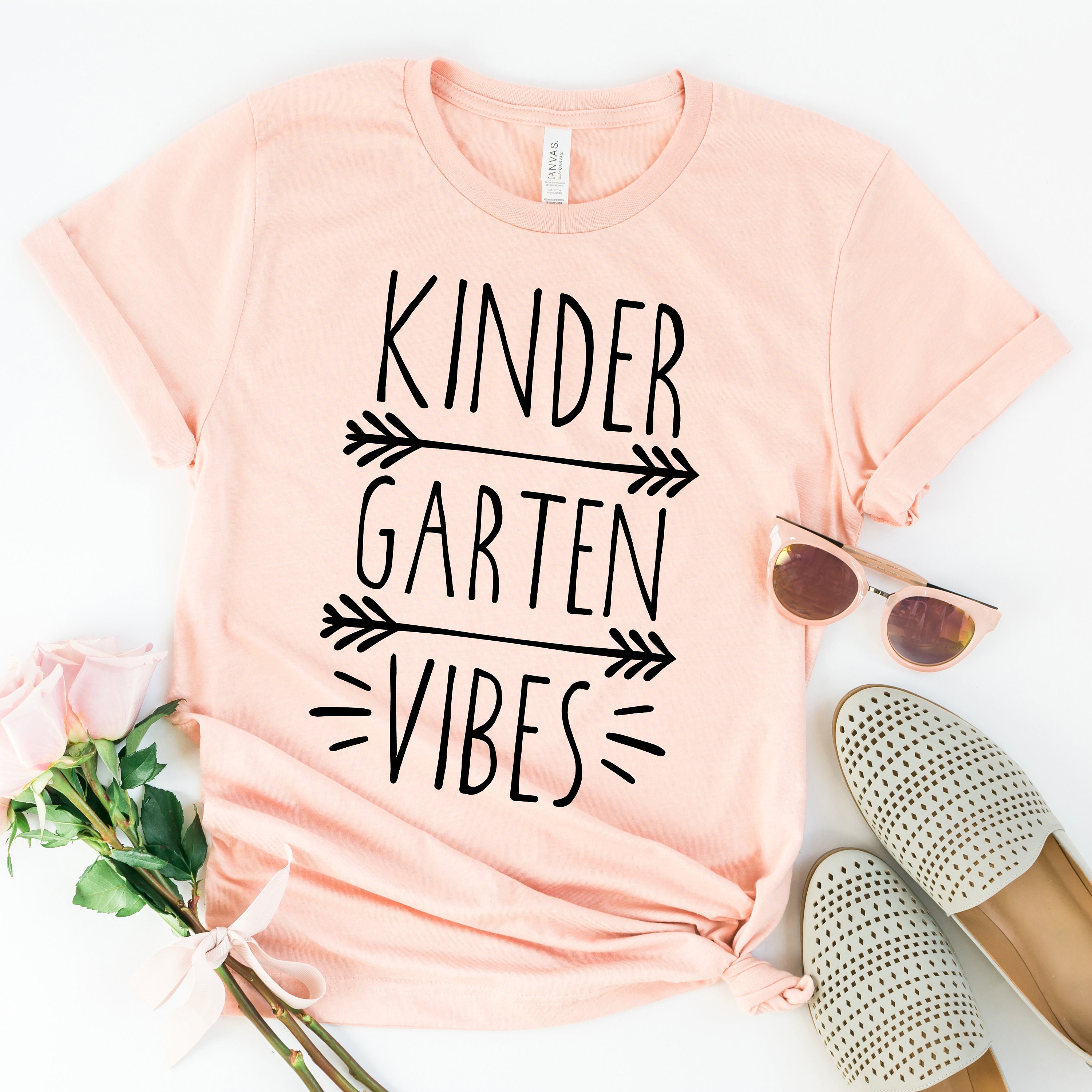 Kindergarten Vibes Shirt Grade Level Shirts Teacher | Etsy