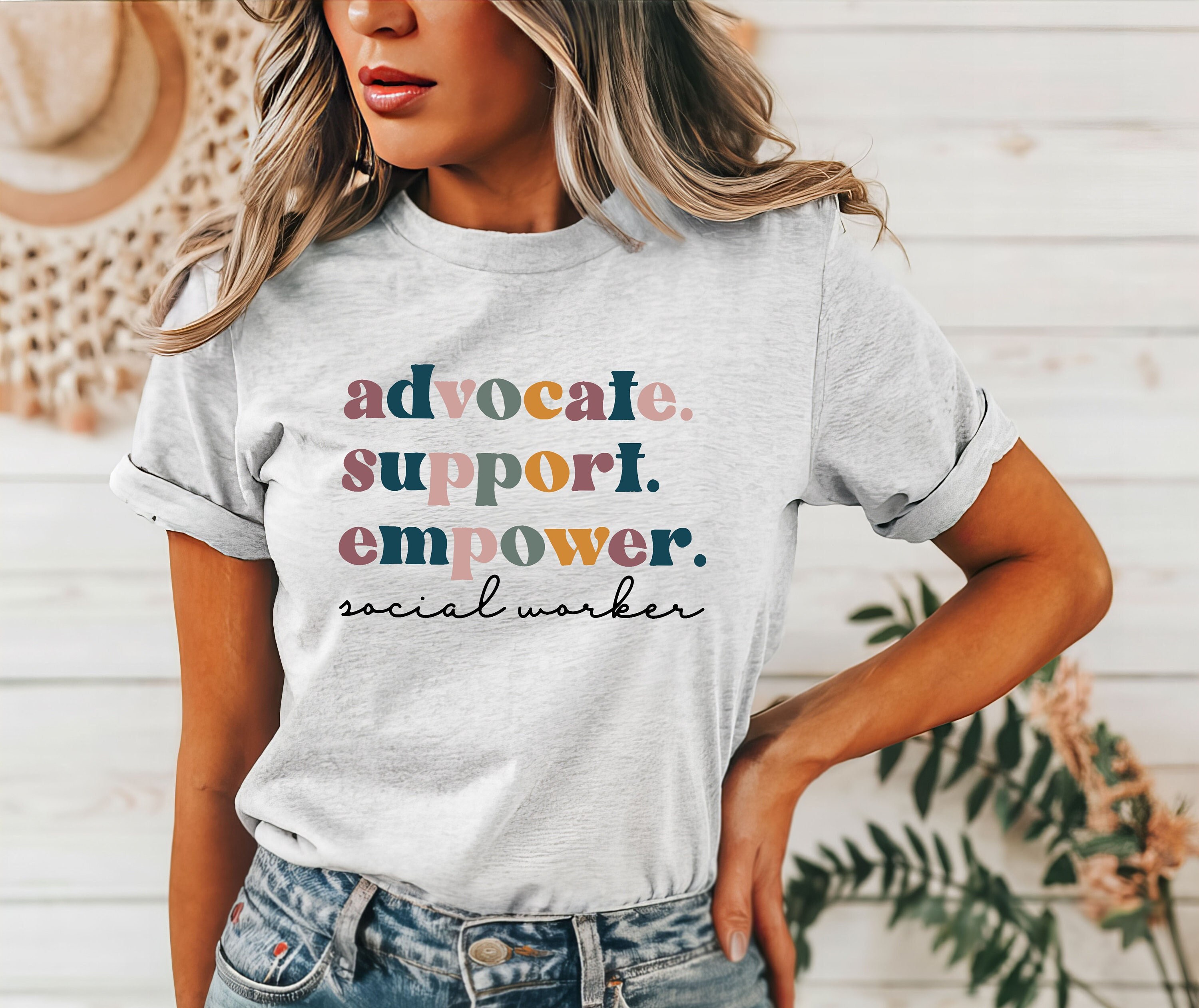 Advocate Support Empower Social Worker Shirt Cute Trendy Social Work Student Graduation Gift Gifts for LSW MSW Unisex Graphic Tee Etsy