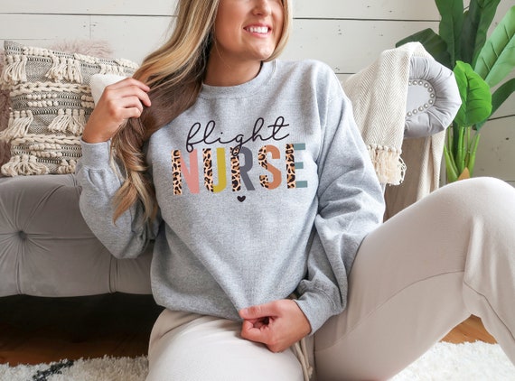 Flight Nurse Sweatshirt Transport Nurses Nurse - Etsy