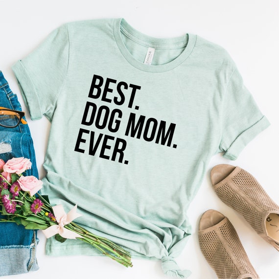 Dog Mom T-shirt Top Tumblr Funny Mum Mother Of Dogs Lover Pocket Gift 