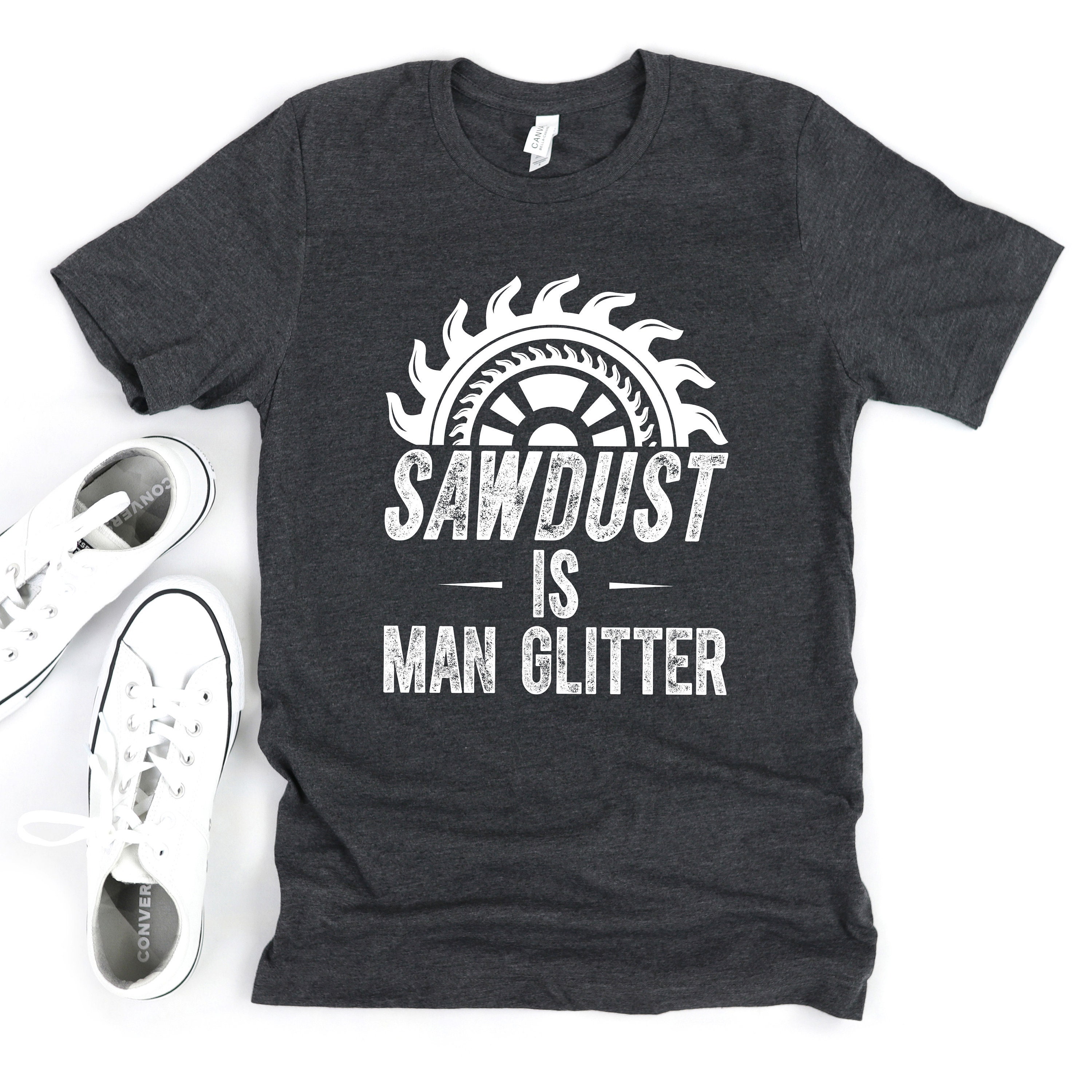 Gifts For Dad Sawdust Is Man Glitter Saw Woodworking | Etsy