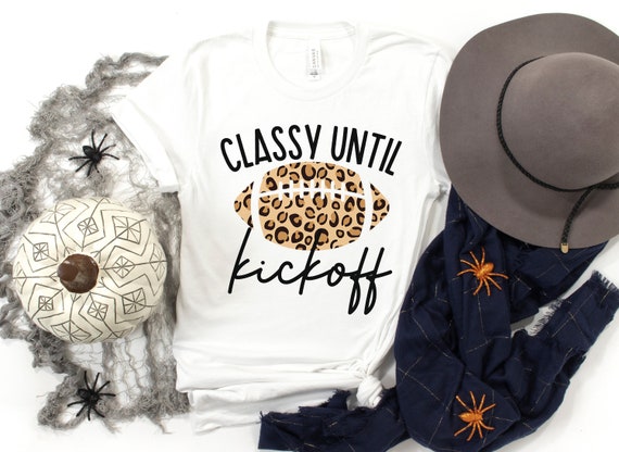 Noffish Women's "Classy Until Kickoff" Football Sweatshirt - Game Day Shirt, Cotton Blend - View #9