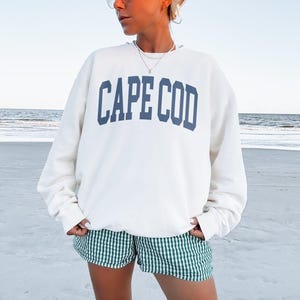 Sweat Cape Cod, pull Massachusetts MA, esthétique vintage, cadeau tendance pour une destination de voyage, sweat ras du cou unisexe