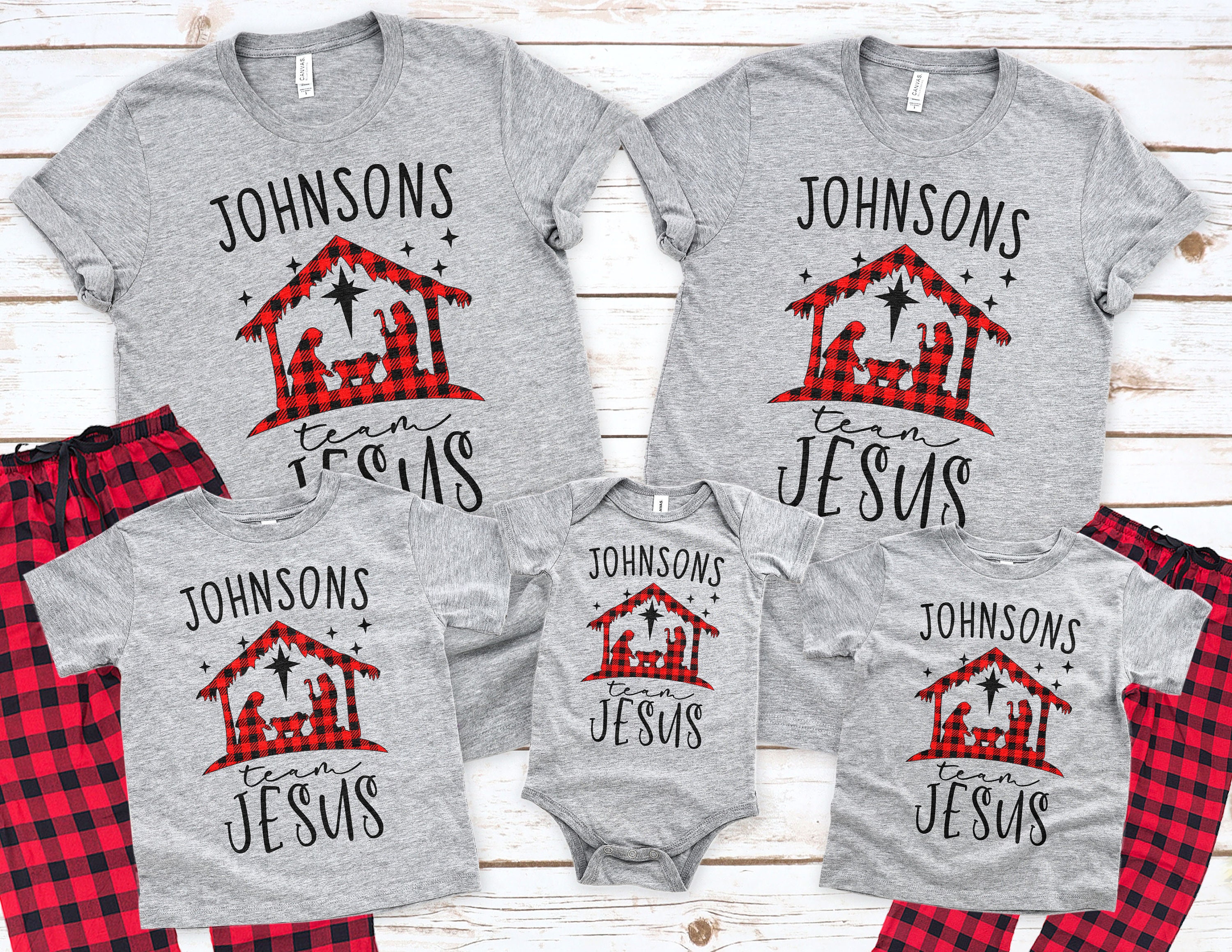 Christian Family Christmas Pajamas 