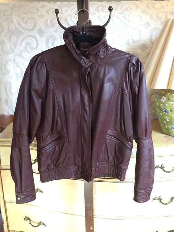 Burgundy Leather Jacket