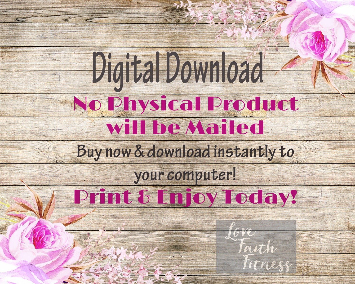 Country Chic Rustic Decor Printable Wall Art Farmhouse Inspired Mother ...