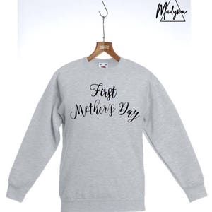 Primera madre día sudadera suéter slogan jumper Top Madre día regalo señoras regalo madre mamá mamá mamá