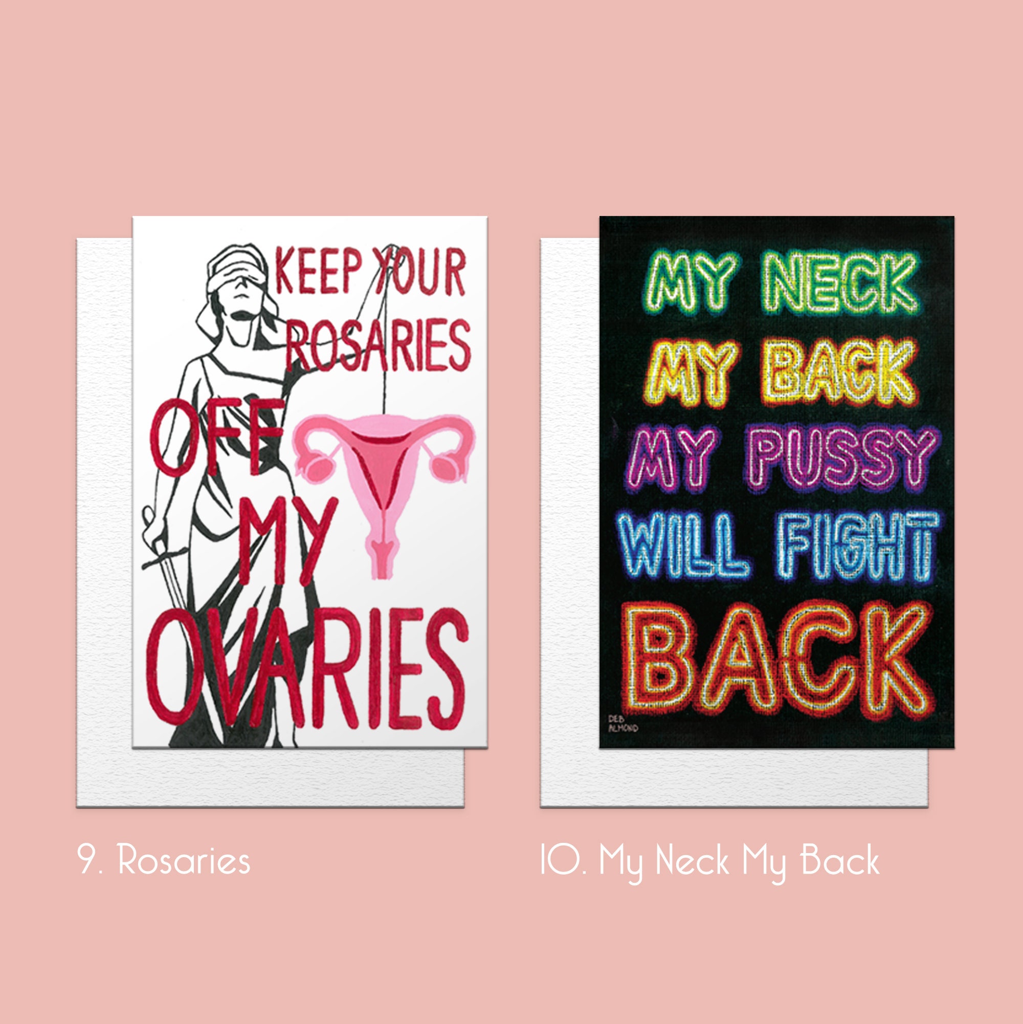 Feminist Cards Greeting Card Set Blank Greeting Cards | Etsy
