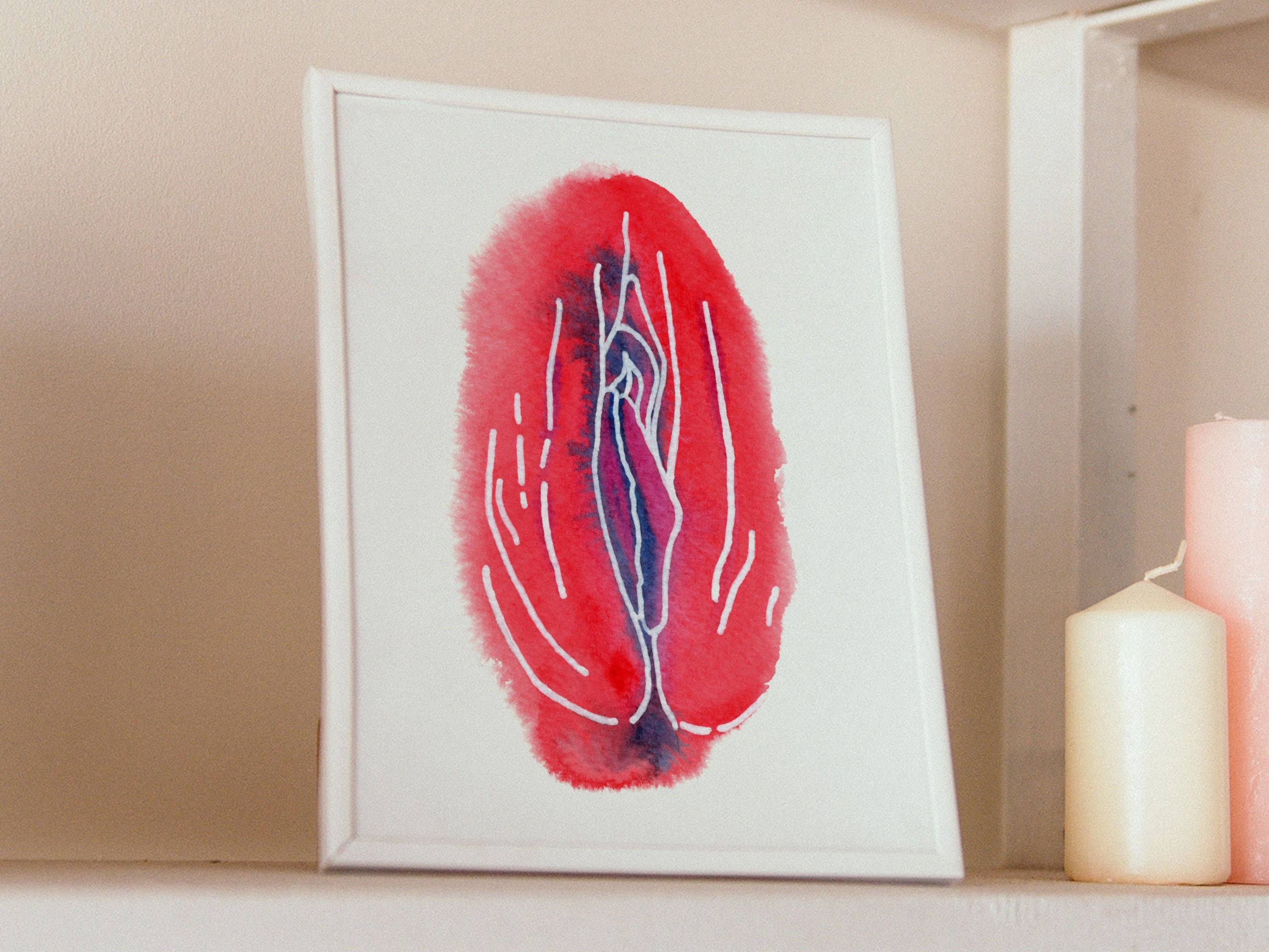 Vulva Poster, Vulva Art Print, Vagina Wall Art, Gift for Feminist, Body ...