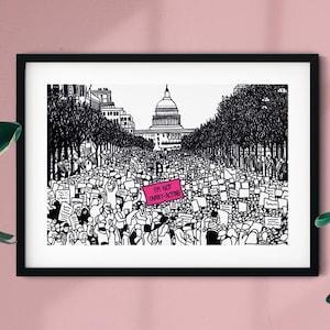 Arte murale femminista, stampa artistica femminista, poster femminista, poster sui diritti delle donne, arte della giustizia sociale, arredamento femminista, arte di protesta femminista