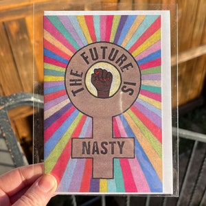 Carte féministe, cadeau féministe, lot de cartes de voeux, Fuck Trump, carte de voeux activisme et égalité, carte postale de protestation, carte politique
