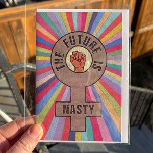 Carte féministe, cadeau féministe, lot de cartes de voeux, Fuck Trump, carte de voeux activisme et égalité, carte postale de protestation, carte politique