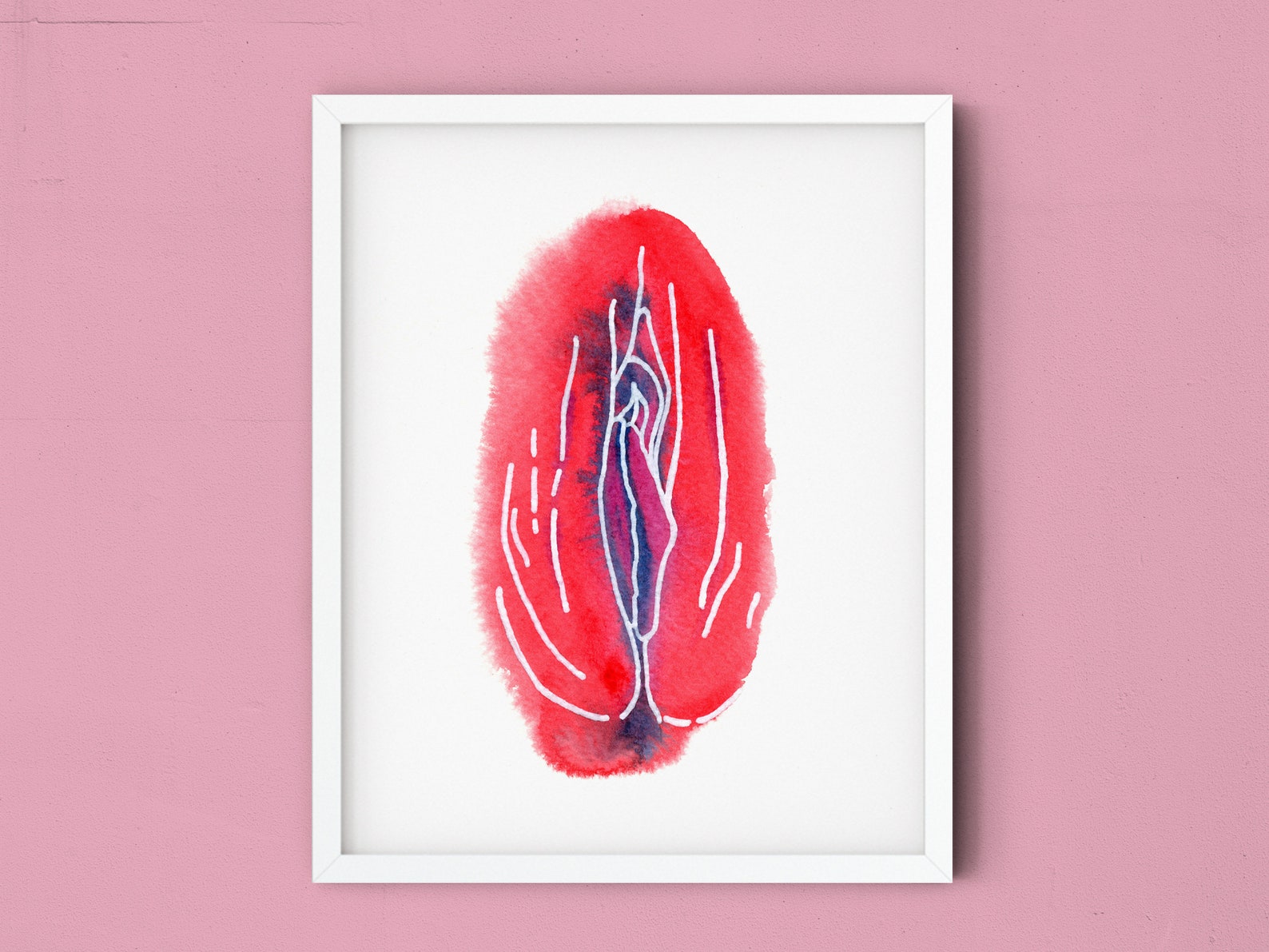 Vulva Poster, Vulva Art Print, Vagina Wall Art, Gift for Feminist, Body ...