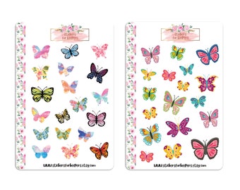 Butterfly Stickers, Butterflies Stickers, Decorative Stickers, Planner Stickers, Bullet Journal Stickers, TN Stickers, Cute Planner Stickers