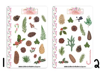 Christmas Stickers, Holiday Stickers, Bullet Journal Stickers, Christmas Decorative Stickers, Planner Stickers, Christmas Stickers, Stickers