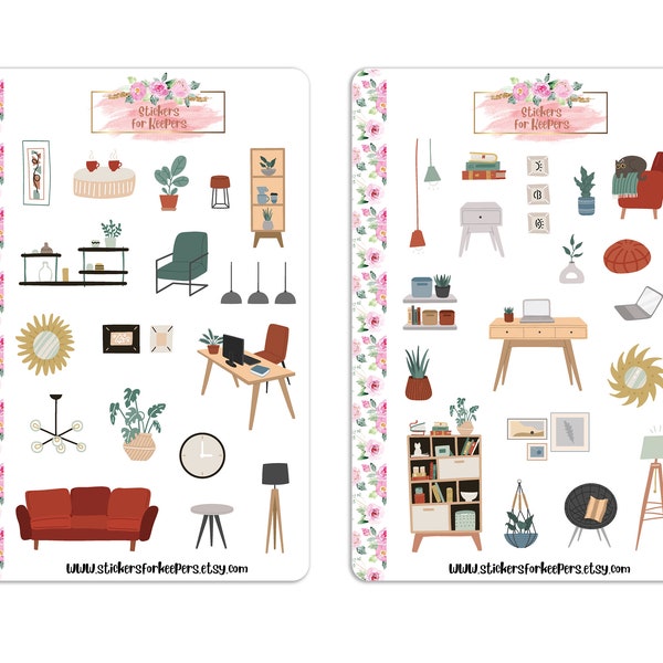 Furniture Stickers - Etsy