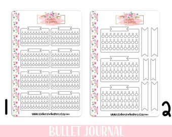 Bullet Journal Stickers, Planner Stickers, Bujo Stickers, Bullet Journal Stickers, Decorative Stickers, Bujo Planner Stickers, Junk Journal