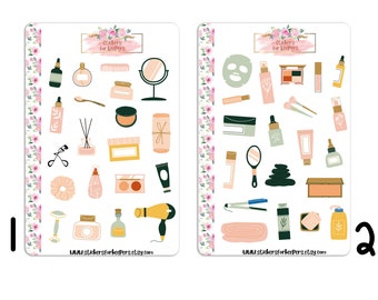 Self Care Stickers, Beauty Stickers, Skin Care Stickers, Bullet Journal Stickers, Decorative Stickers, Planner Stickers, Me time Stickers