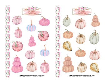 Fall Stickers Autumn Stickers, Pumpkin Stickers, Bullet Journal Stickers, Fall Decorative Stickers, Planner Stickers, Stickers Fall, Autumn