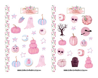 Halloween Stickers, Halloween Party Stickers, Pumpkin Stickers, Bullet Journal Stickers, Ghost Stickers, Planner Stickers, Stickers