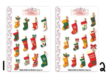 Christmas Stickers, Holiday Stickers, Bullet Journal Stickers, Christmas Decorative Stickers, Planner Stickers, Christmas Stickers, Stickers