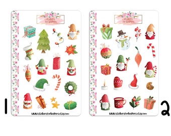 Christmas Stickers, Holiday Stickers, Bullet Journal Stickers, Christmas Decorative Stickers, Planner Stickers, Christmas Stickers, Stickers