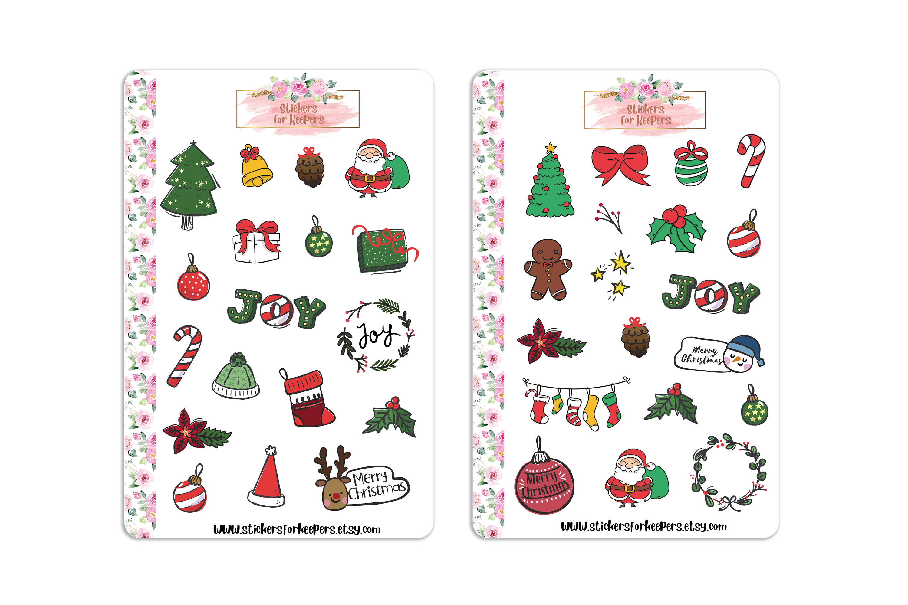 Bullet Journals LARGE SHEET Christmas Decoration Home Decor House Deco Stickers Planners