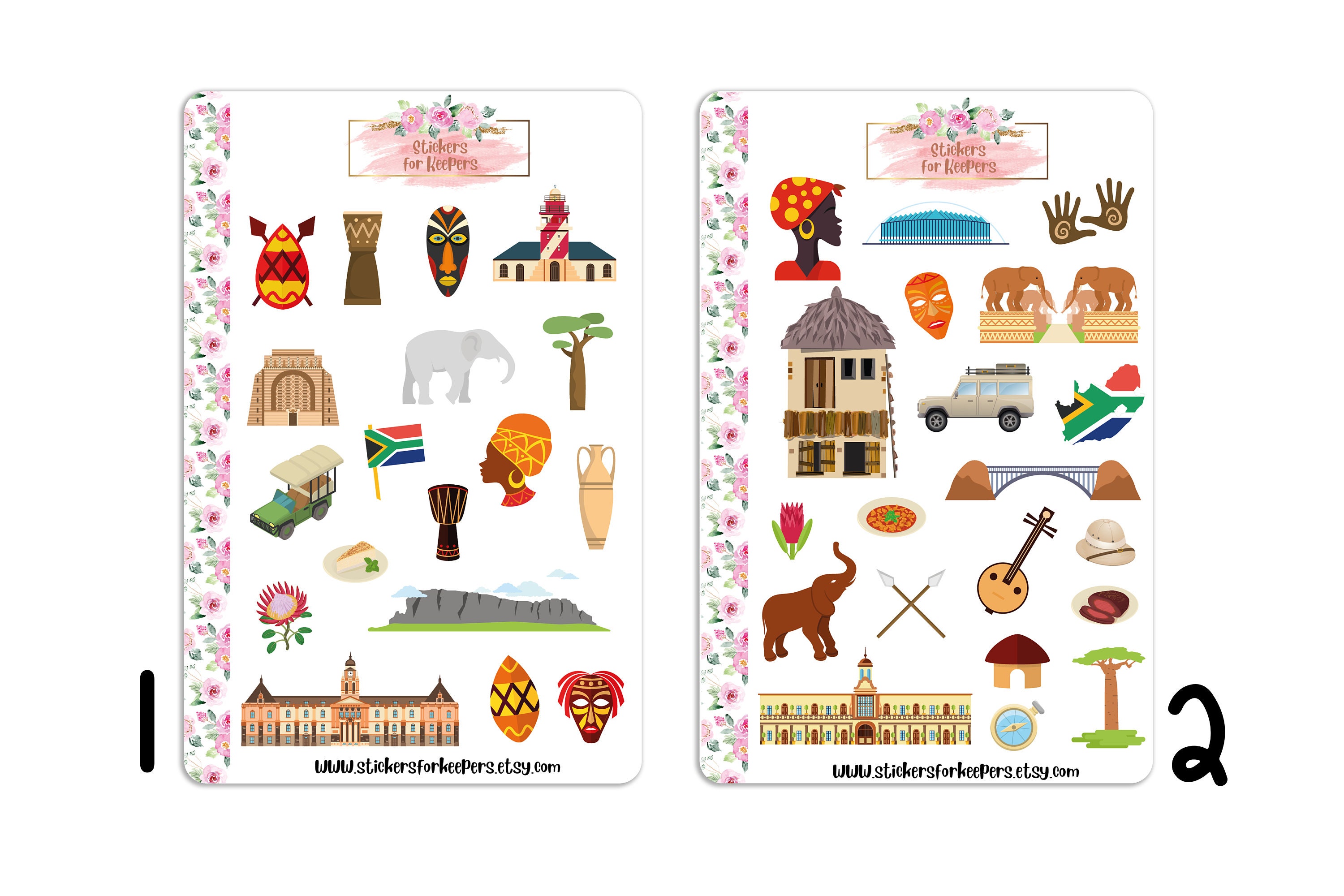 South Africa Stickers Pretoria Stickers Travel Stickers Etsy UK