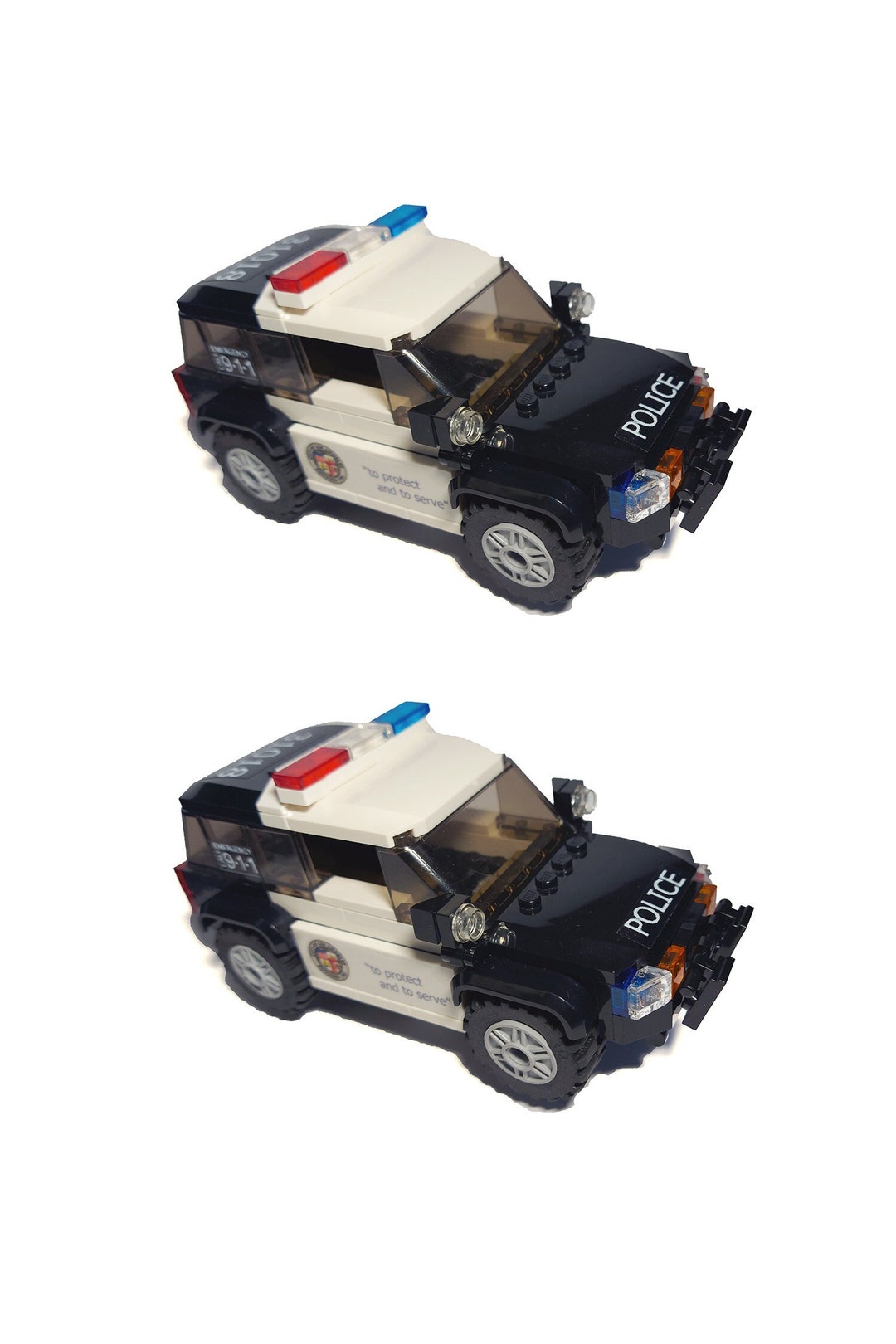 LEGO Police SUV Like in LA X2 Lego City Police Car All Original Pieces Etsy