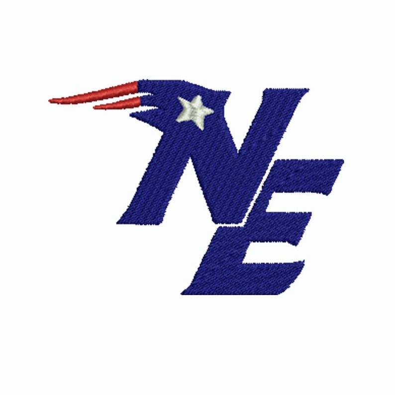New England Patriots Logo Embroidery 7 Size Design Instant Download 8 Formats Machine Embroidery Pattern Download Machine Embroidery Pattern