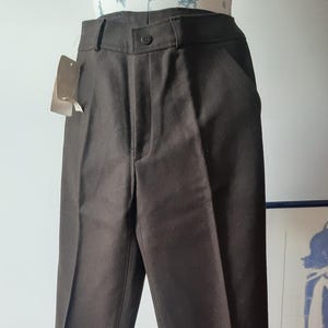 wool trouser made in Italy 70s, classic model, new with tag, mint