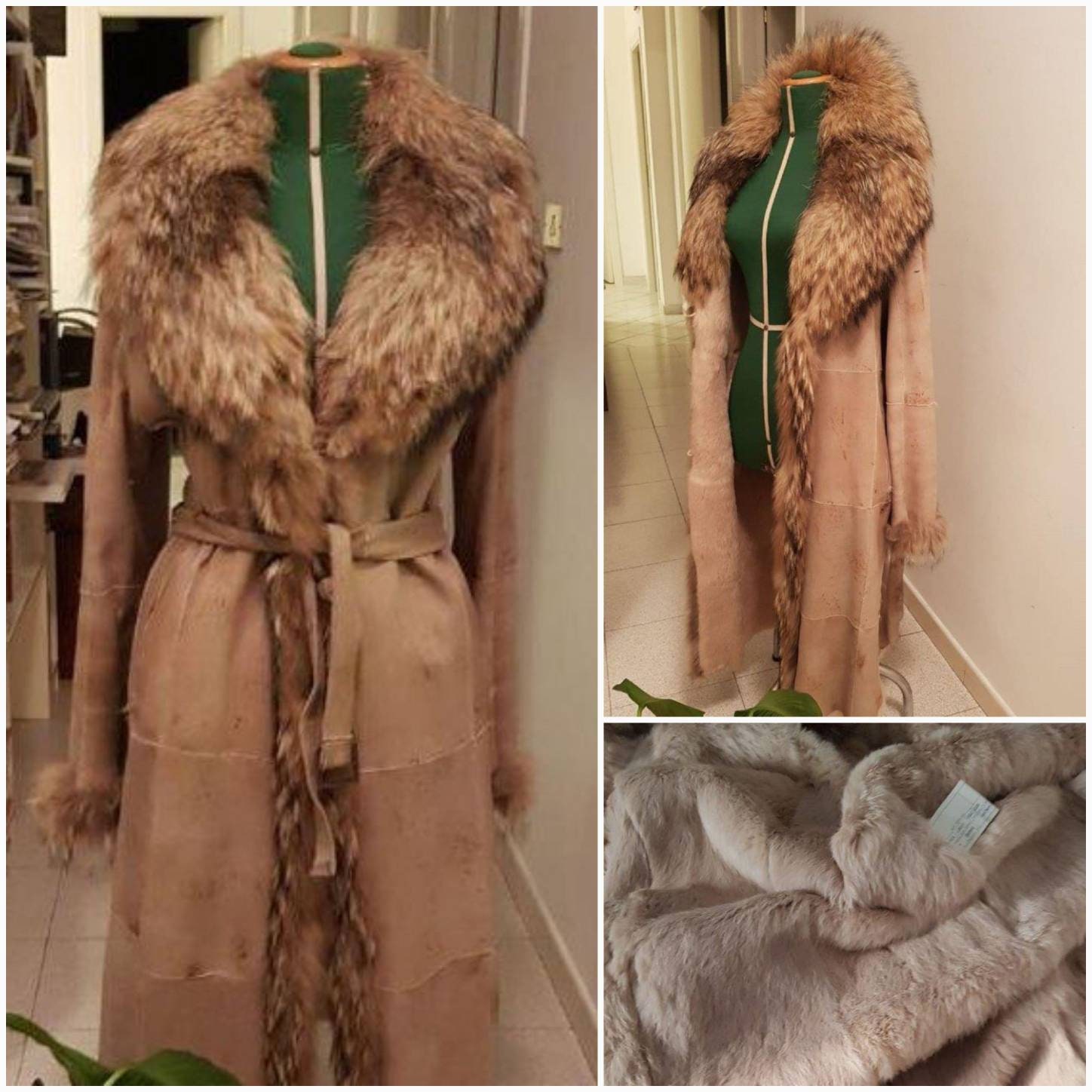 Cappotto Donna Capospalla Bottoni Cintura Pelliccia Casual Elegante – LE  STYLE DE PARIS