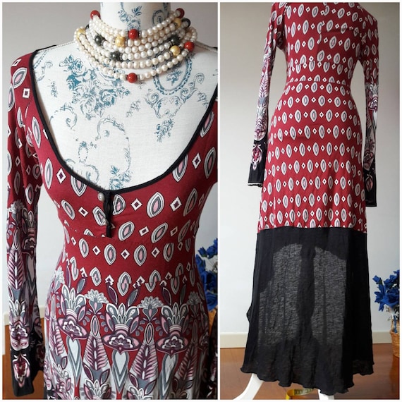 Maxi-Kleid Hippie Boho chic floral made 