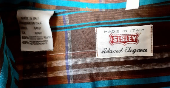 Made in Italy 80s by Sisley men's shirt, western … - image 8