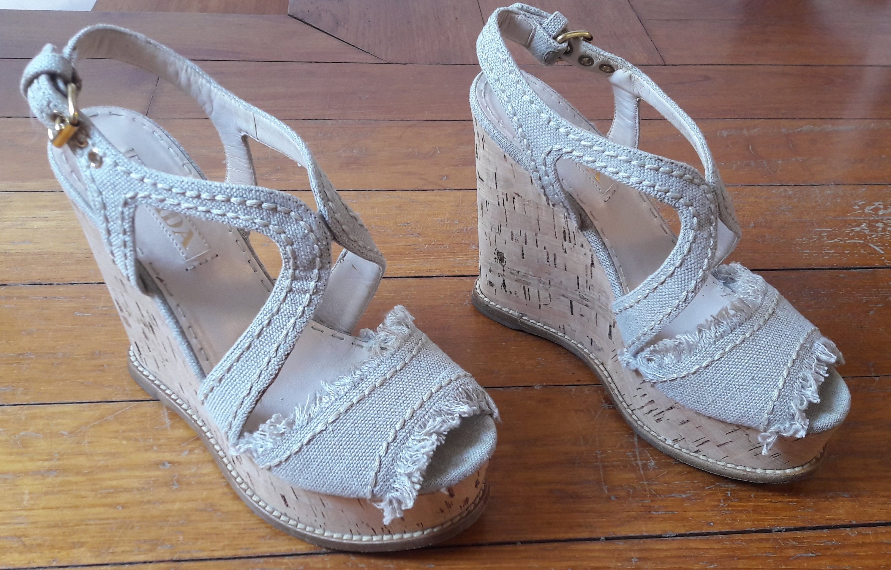 Prada wedges sale Clearance