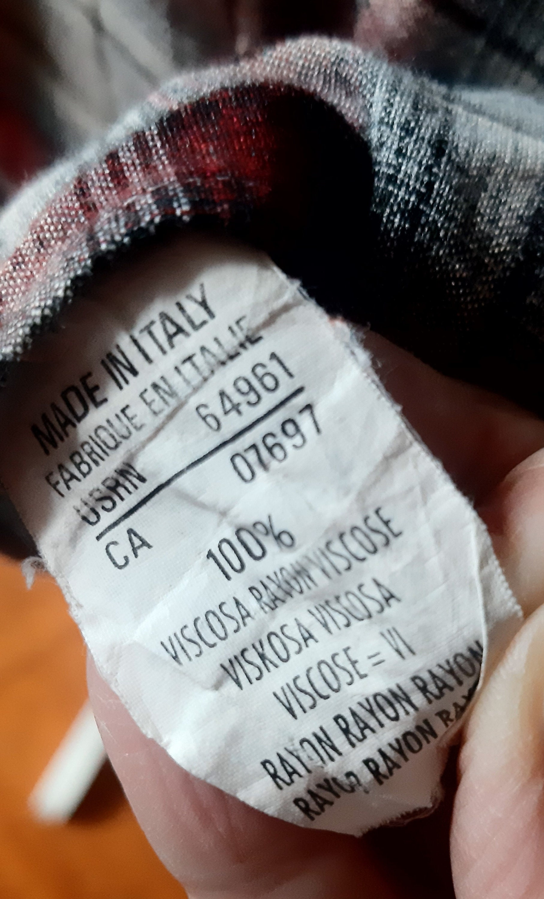 Chemisier Vintage Benetton Voile Carreaux Marine Et Blanc - Taille 44, Fait En Italie - Très Bon état