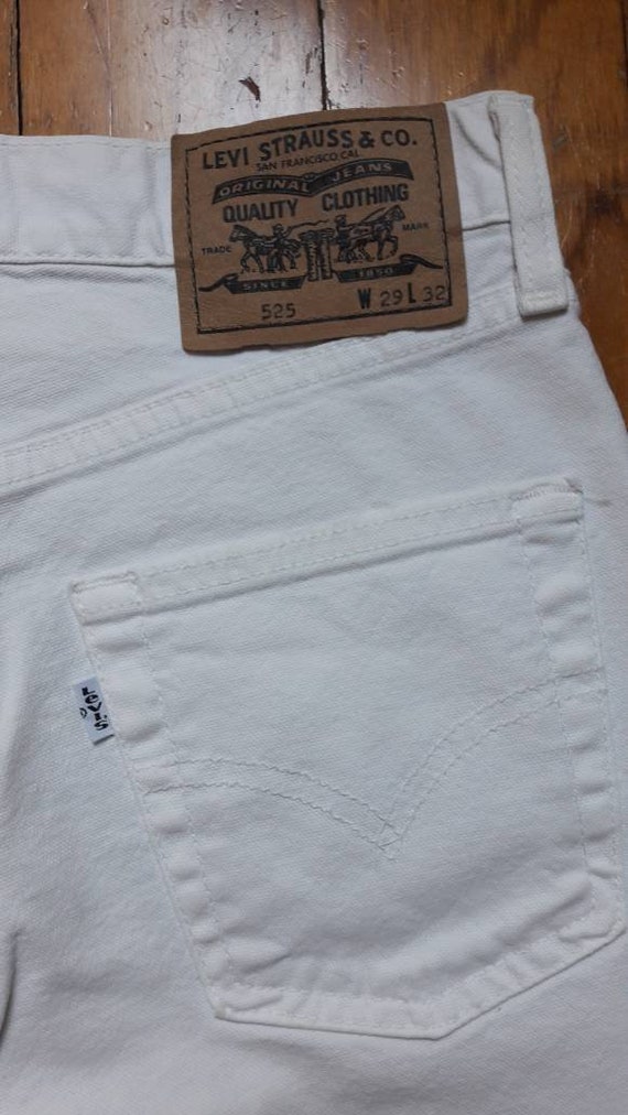 525 White Levi's Made in Italy 1998 Size 29 Lenght 32 - Etsy Ireland