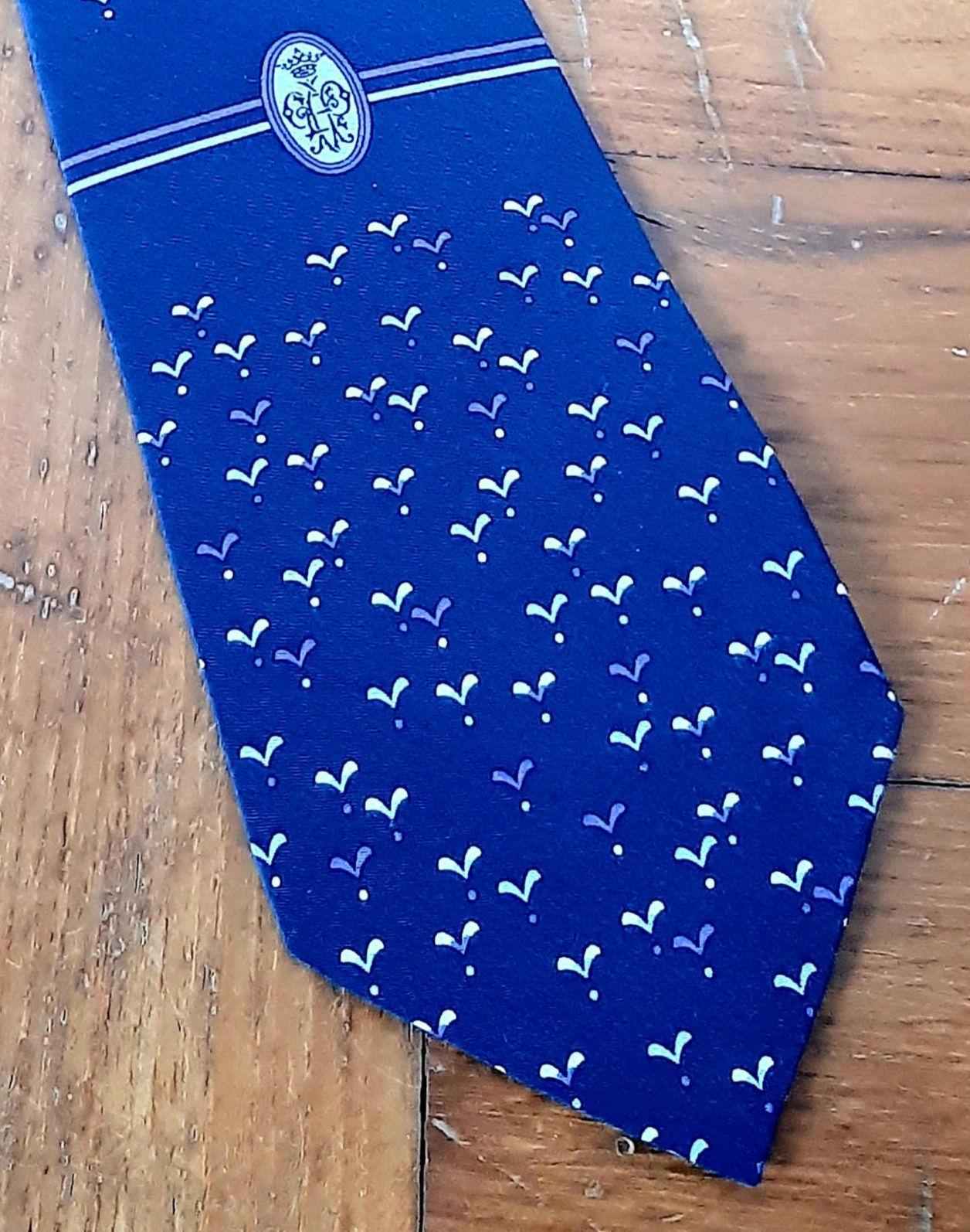 Emilio Pucci Made in Italy Vintage Silk Tie, Blue Nuances - Etsy display picture 1