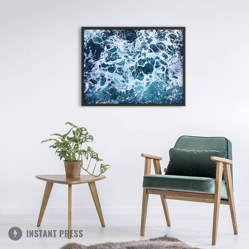 Ocean print, Ocean printable, Ocean photography, Ocean wall art, Sea poster, Sea print, Ocean print, Coastal wall decor image 3