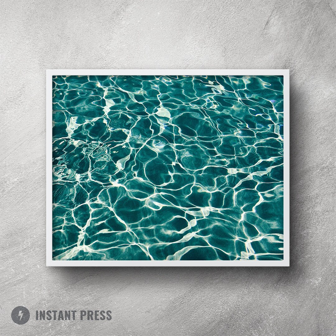 Ocean Art Print, Digital Download, Printable Art, Abstract Water Art