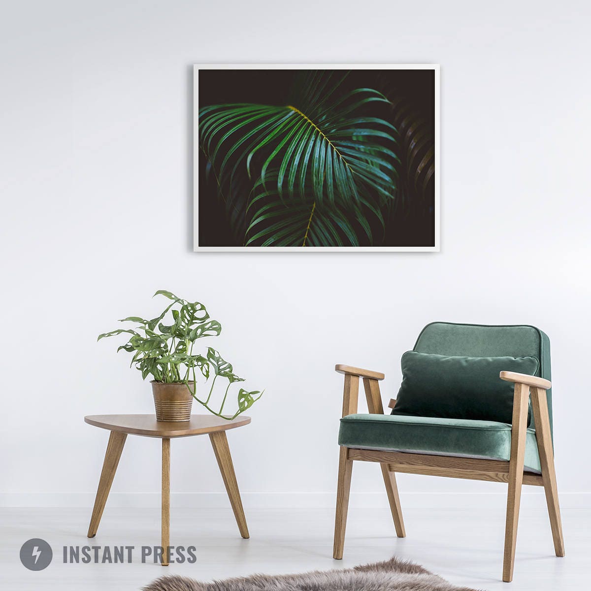 Palm Leaf Printable Palm Leaf Wall Decor Palm Leaf Prints | Etsy