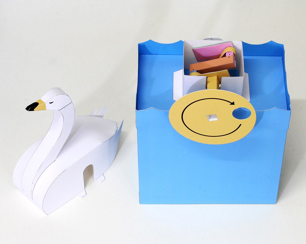 Behind the Scenes — Automata, Paper Craft, Instant Download, PDF, DIY ...
