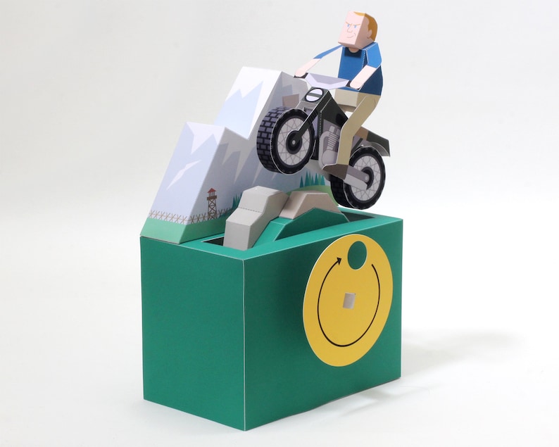 The Great Escape — Automata, Paper Craft, Instant Download, PDF, DIY image 1