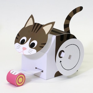 Kitty instancabile: automi, creazioni con la carta, download istantaneo, PDF, fai da te