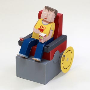 Boring Movie — Automata, Paper Craft, Instant Download, PDF, DIY