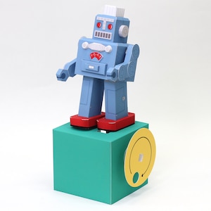 Gehender Blechroboter — Automaten, Paper Craft, Instant Download, PDF, DIY
